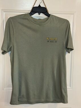Old Navy Olive Green 'Kauai' Short Sleeve Crew Tee